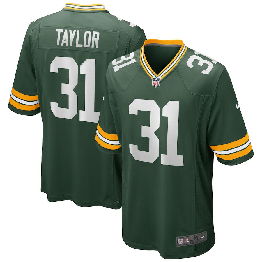 Men Green Bay Packers #31 Jim Taylor Nike Green Game Retired Player NFL Jersey